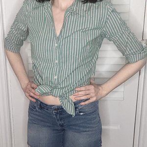 ✌️2 for 10👐 Y2K striped button-down